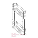 Kosz Cargo Mini 2-poziomowy WE03.7319.01 ocynk mocowanie boczne 150mm prawy MERKURY Akcesoria Meblowe