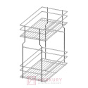 Kosz Cargo Mini 2-poziomowy WE29.005 ocynk mocowanie dolne 300mm MERKURY Akcesoria Meblowe