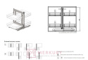 Kosz Cargo narożny MAXIMA CLASSIC CORNER COMFORT chrom 1200mm lewy MERKURY Akcesoria Meblowe