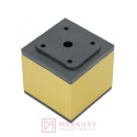 Nóżka meblowa kwadratowa 40x40 złota H-60mm MERKURY Akcesoria Meblowe