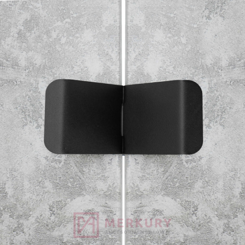 Uchwyt krawędziowy FLEXI czarny mat 45mm MERKURY Akcesoria Meblowe Uchwyt krawędziowy FLEXI czarny mat 45mm MERKURY Akcesoria Meblowe