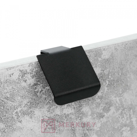 Uchwyt krawędziowy FLEXI czarny mat 45mm MERKURY Akcesoria Meblowe Uchwyt krawędziowy FLEXI czarny mat 45mm MERKURY Akcesoria Meblowe