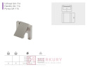 Uchwyt meblowy AA-114 aluminium mat MERKURY Akcesoria Meblowe