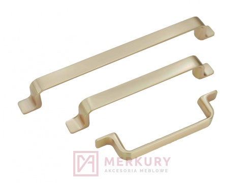 Uchwyt meblowy SCHAFFNER HUGO złoty szczotkowany 96mm MERKURY Akcesoria Meblowe Uchwyt meblowy SCHAFFNER HUGO złoty szczotkowany 96mm MERKURY Akcesoria Meblowe