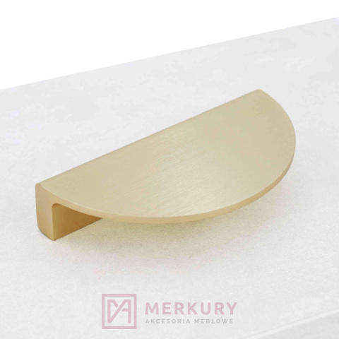 Uchwyt meblowy SCHAFFNER MOON złoty szczotkowany 64mm MERKURY Akcesoria Meblowe