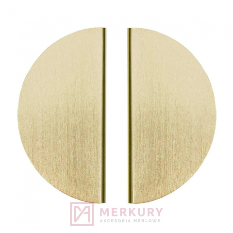 Uchwyt meblowy SCHAFFNER MOON złoty szczotkowany 64mm MERKURY Akcesoria Meblowe