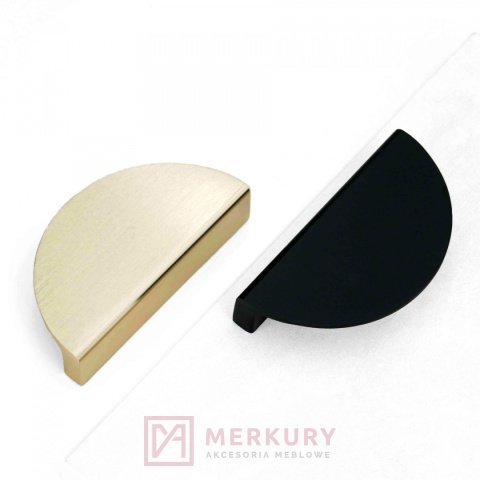 Uchwyt meblowy SCHAFFNER MOON złoty szczotkowany 64mm MERKURY Akcesoria Meblowe