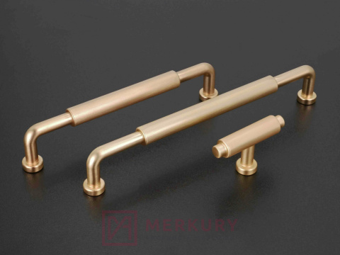 Uchwyt meblowy relingowy SCHAFFNER FLO złoty szczotkowany 320mm MERKURY Akcesoria Meblowe Uchwyt meblowy relingowy SCHAFFNER FLO złoty szczotkowany 320mm MERKURY Akcesoria Meblowe