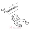 Klip do nóżki Axilo 637.38.054 biały MERKURY Akcesoria Meblowe