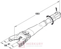 Narzędzie regulacyjne do cokołów Axilo 637.76.360 klucz MERKURY Akcesoria Meblowe