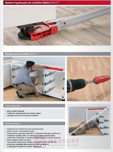 Narzędzie regulacyjne do cokołów Axilo 637.76.360 klucz MERKURY Akcesoria Meblowe Narzędzie regulacyjne do cokołów Axilo 637.76.360 klucz MERKURY Akcesoria Meblowe