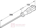 Narzędzie przedłużające do klucza Axilo 78, 637.76.361 MERKURY Akcesoria Meblowe