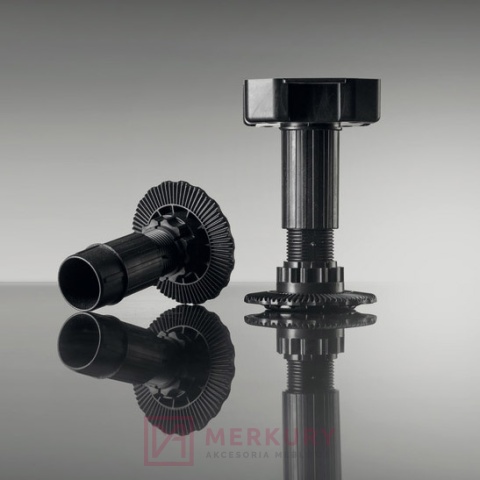 Nóżka regulowana HAFELE AXILO H-150mm, komplet profil 637.76.355 + płytka 637.76.333 MERKURY Akcesoria Meblowe Nóżka regulowana HAFELE AXILO H-150mm, komplet profil 637.76.355 + płytka 637.76.333 MERKURY Akcesoria Meblowe