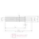 Odbojnik + Adapter AIRTIC czarny MERKURY Akcesoria Meblowe