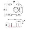 Nóżka regulowana HAFELE AXILO H-125mm, komplet profil 637.76.354 + płytka 637.76.333 MERKURY Akcesoria Meblowe