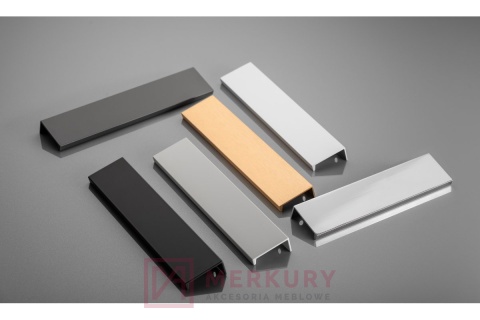 Uchwyt krawędziowy GTV HEXI chrom połysk 192/225mm MERKURY Akcesoria Meblowe