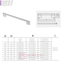 Uchwyt meblowy GTV UA-18 aluminium mat 224/242mm MERKURY Akcesoria Meblowe