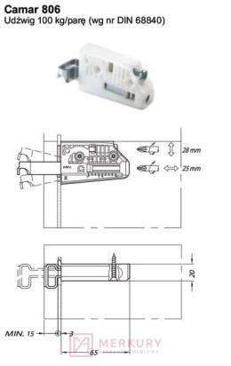 Zawieszka kuchenna CAMAR 806