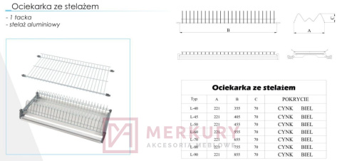 ociekarka dwupoziomowa ze stelażem do szafki wiexpol ociekarka dwupoziomowa ze stelażem do szafki wiexpol
