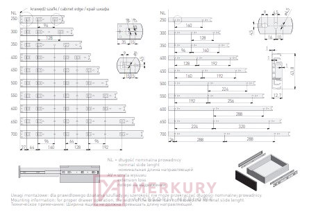 Prowadnica kulkowa H45 GX1 MERKURY Akcesoria Meblowe Mariusz Adamczyk Prowadnica kulkowa H45 GX1 MERKURY Akcesoria Meblowe Mariusz Adamczyk