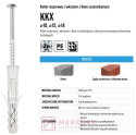 Kołek rozporowy z wkrętem sześciokątnych 10x80mm MERKURY Akcesoria Meblowe