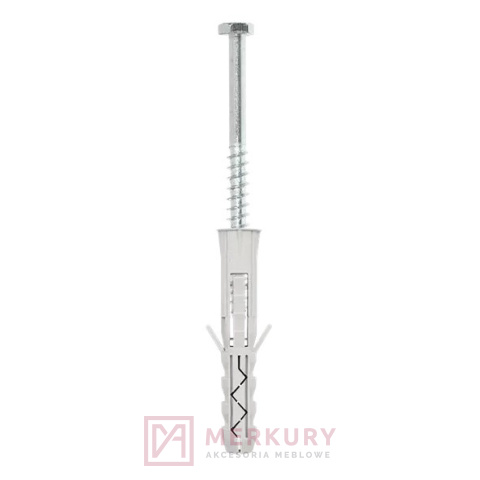 Kołek rozporowy z łebem sześciokątnym 12x70mm MERKURY Akcesoria Meblowe