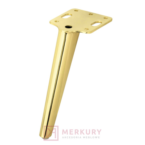 Nóżka meblowa NM20 złoty połysk H-155mm MERKURY Akcesoria Meblowe