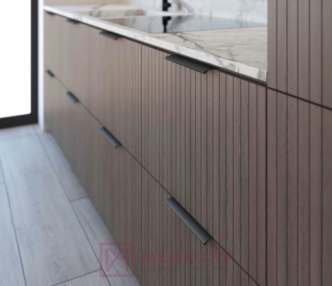 Uchwyt krawędziowy U11, biały mat, 120mm Uchwyt krawędziowy U11, biały mat, 120mm