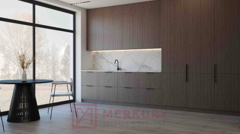 Uchwyt krawędziowy CORDIA G11 złoty mat 700mm MERKURY Akcesoria Meblowe