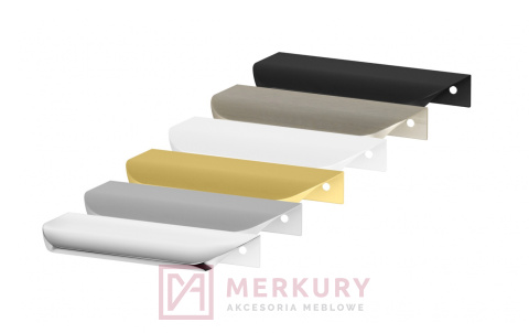 Uchwyt krawędziowy UA02 czarny mat 1200mm długi MERKURY Akcesoria Meblowe Uchwyt krawędziowy UA02 czarny mat 1200mm długi MERKURY Akcesoria Meblowe