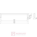 Uchwyt meblowy 2108 czarny mat 192/200mm MERKURY Akcesoria Meblowe