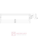 Uchwyt meblowy 2108 czarny mat 224/232mm MERKURY Akcesoria Meblowe