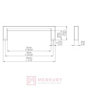 Uchwyt meblowy 2108 złoty połysk 96/104mm MERKURY Akcesoria Meblowe