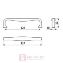 Uchwyt meblowy UU58 złoty połysk 128mm MERKURY Akcesoria Meblowe