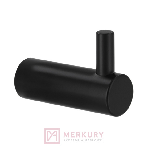 Wieszak meblowy pojedynczy SIRO 2462 czarny mat MERKURY Akcesoria Meblowe Wieszak meblowy pojedynczy SIRO 2462 czarny mat MERKURY Akcesoria Meblowe
