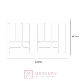 Wkład na sztućce COMFORT do szafki 90cm, biały, sklep internetowy MERKURY Akcesoria Meblowe Mariusz Adamczyk