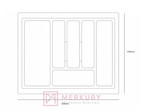 Wkład na sztućce STANDARD do szafki 60cm, metalik, sklep internetowy MERKURY Akcesoria Meblowe Mariusz Adamczyk Wkład na sztućce STANDARD do szafki 60cm, metalik, sklep internetowy MERKURY Akcesoria Meblowe Mariusz Adamczyk