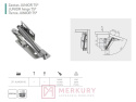 Zawias meblowy specjalny ZP-JUNIOR-00 MERKURY Akcesoria Meblowe
