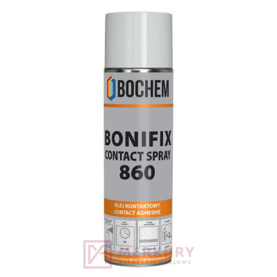 Klej montażowy BONIFIX CONTACT SPRAY 860 500ml MERKURY Akcesoria Meblowe