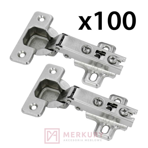 100x Zawias meblowy prosty nakładany EA35SO110FO fi 35mm MERKURY Akcesoria Meblowe 100x Zawias meblowy prosty nakładany EA35SO110FO fi 35mm MERKURY Akcesoria Meblowe