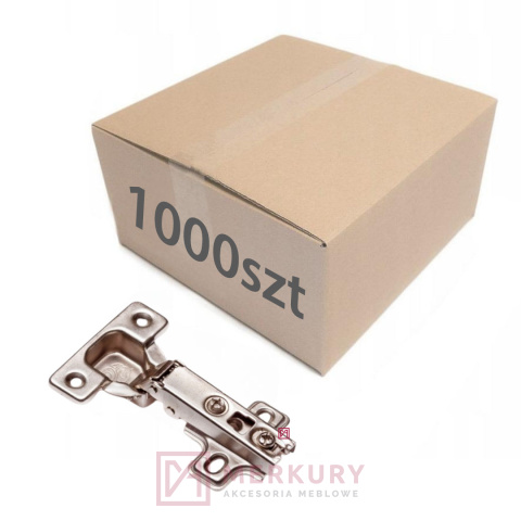 1000x Zawias meblowy prosty nakładany EA35SO110FO fi 35mm MERKURY Akcesoria Meblowe