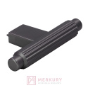 Uchwyt meblowy prążkowany reling T SIRO 2594 antracyt mat 70mm MERKURY Akcesoria Meblowe