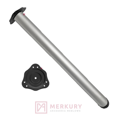Noga regulowana GTV NM-S6 H-710mm aluminium mat MERKURY Akcesoria Meblowe Noga regulowana GTV NM-S6 H-710mm aluminium mat MERKURY Akcesoria Meblowe