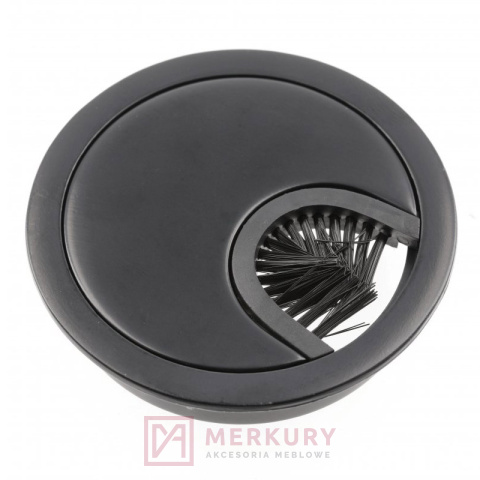 Przelotka kabla metalowa KLIK, czarny, fi 80mm, DC, sklep internetowy MERKURY Akcesoria Meblowe Mariusz Adamczyk Przelotka kabla metalowa KLIK, czarny, fi 80mm, DC, sklep internetowy MERKURY Akcesoria Meblowe Mariusz Adamczyk