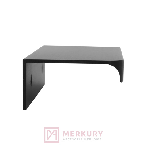 Uchwyt meblowy U12 R9 czarny mat 600mm MERKURY Akcesoria Meblowe Uchwyt meblowy U12 R9 czarny mat 600mm MERKURY Akcesoria Meblowe