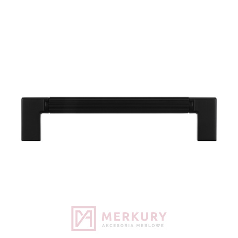 Uchwyt meblowy prążkowany 2591-142-PB12-PB12 czarny mat 128/142mm MERKURY Akcesoria Meblowe Uchwyt meblowy prążkowany 2591-142-PB12-PB12 czarny mat 128/142mm MERKURY Akcesoria Meblowe