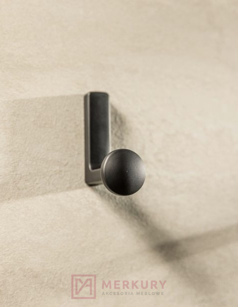 Wieszak meblowy GTV ARCO czarny mat MERKURY Akcesoria Meblowe