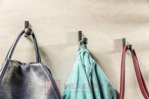 Wieszak meblowy GTV ARCO czarny mat MERKURY Akcesoria Meblowe