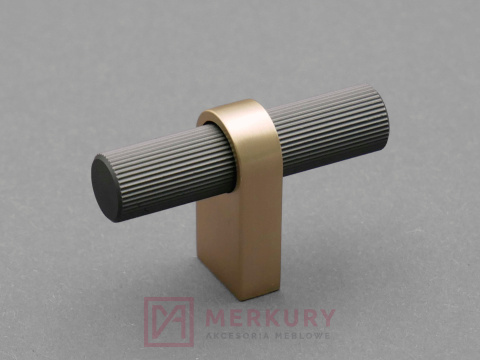 Gałka meblowa T SCHAFFNER METIS złoty szczotkowany grafit 50mm MERKURY Akcesoria Meblowe Gałka meblowa T SCHAFFNER METIS złoty szczotkowany grafit 50mm MERKURY Akcesoria Meblowe