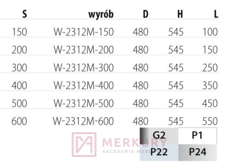 Kosz cargo mini 3-poziomowy W-2312M biały mocowanie dolne 150mm MERKURY Akcesoria Meblowe Kosz cargo mini 3-poziomowy W-2312M biały mocowanie dolne 150mm MERKURY Akcesoria Meblowe